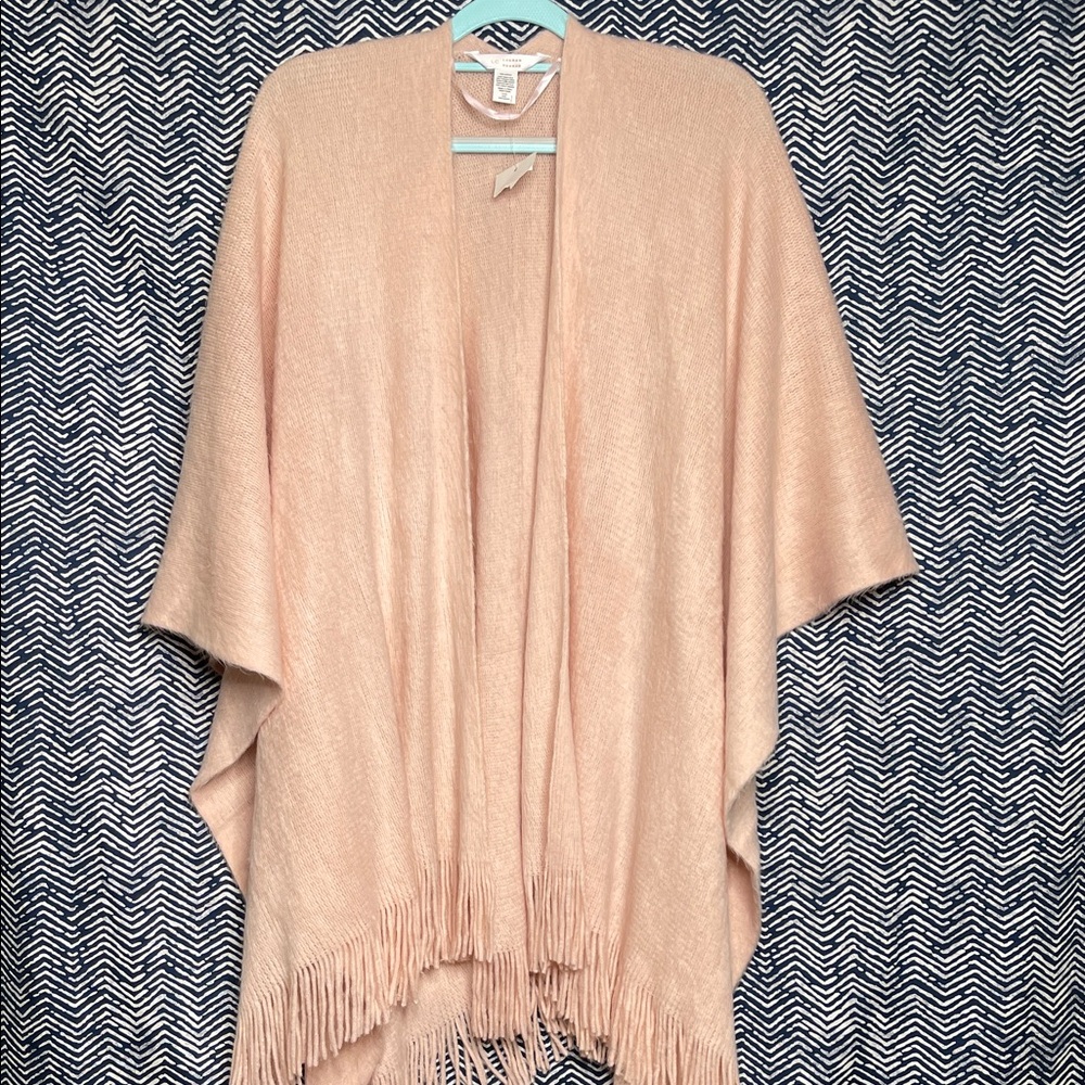 LC Lauren Conrad Blush Pink Poncho